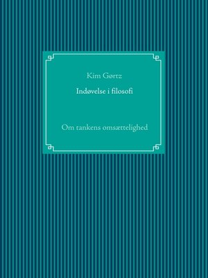 cover image of Indøvelse i filosofi